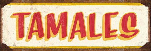 Framed Tamales Cream Print