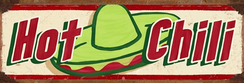 Framed Hot Chili Cream Print