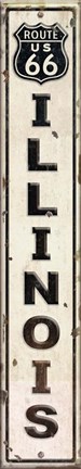 Framed Route 66 IL Print