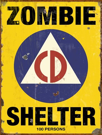 Framed Zombie CD Print