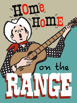 Framed Home On The Range Print