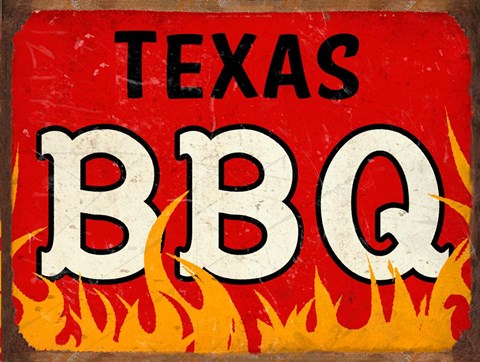 Framed BBQ Texas Print