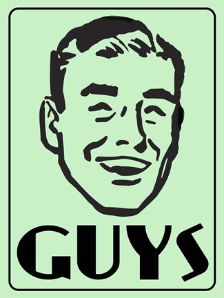 Framed Guys Green Print