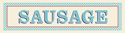 Framed Sausage Print