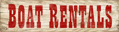 Framed Boat Rentals Print