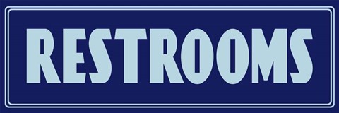 Framed Restroom Print