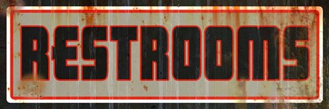 Framed Restrooms Print