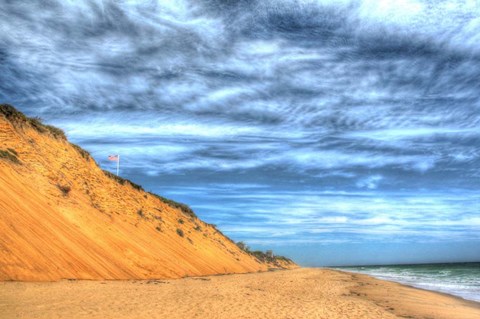 Framed Cape Cod Dune And Colors 2 Print