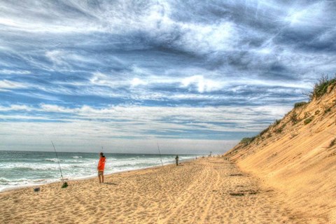 Framed Cape Surf Fishing Print