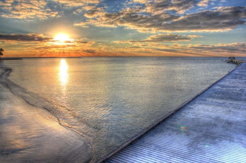 Framed Higgs Pier Key West Print