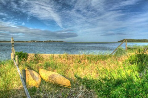 Framed CC Yellow Canoes Print