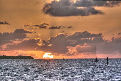 Framed Key West Sunrise II Print