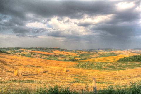 Framed Tuscan Storm I Print