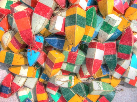 Framed Lobster Bouys Print