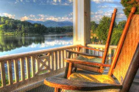 Framed Two Rockers Print