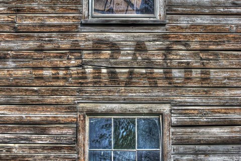 Framed Garage Wall Sign Print