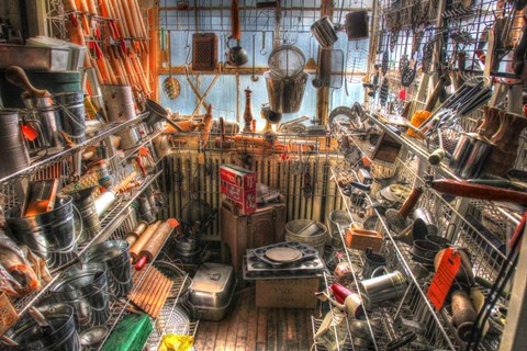 Framed Kitchen Utensils Print