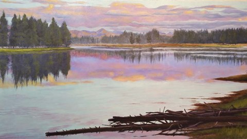 Framed By the Lake Print