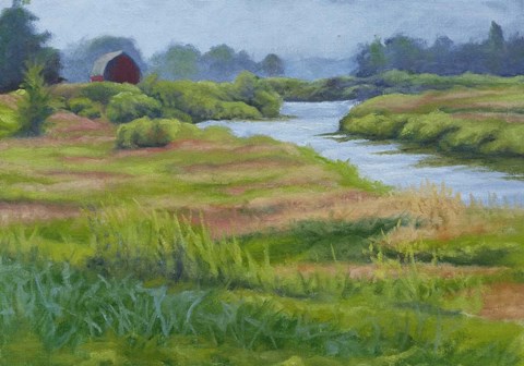 Framed Winding Stream Print