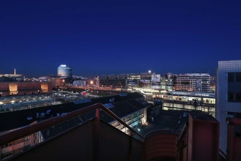 Framed Arjo Blue 2 Print