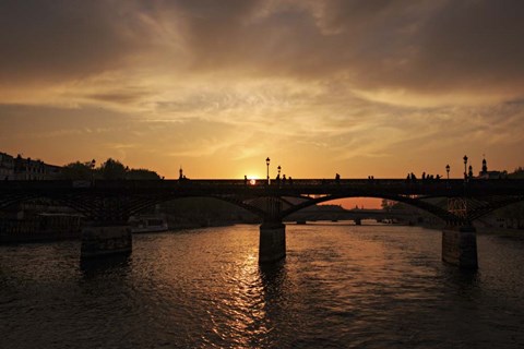 Framed Sunset Yacht Print