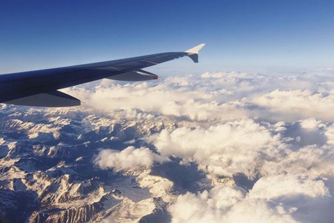 Framed Over The Mountains Print