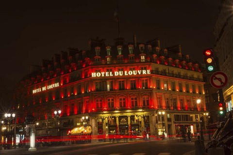 Framed Hotel du Louvre Print