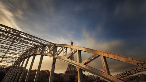 Framed Glimpse of the Eiffel Print