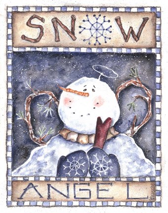 Framed Snow Angel Print