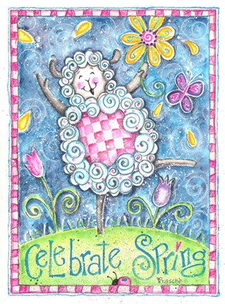Framed Celebrate Spring Print