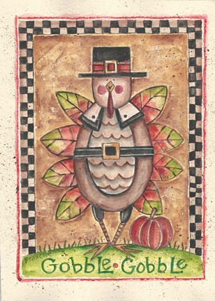 Framed Gobble Gobble Print