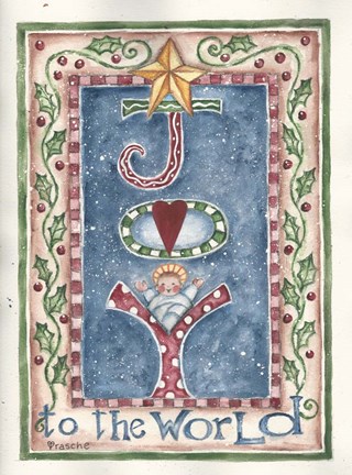 Framed Joy to the World Print