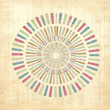 Framed Color Burst Print