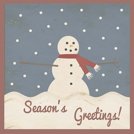 Framed Season's Greetings Print