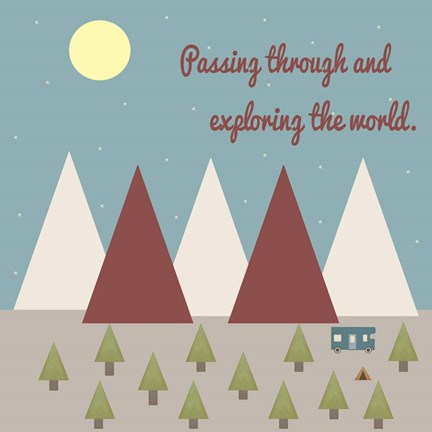 Framed Passing Through Print