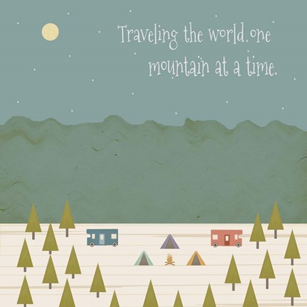 Framed Traveling the World Print