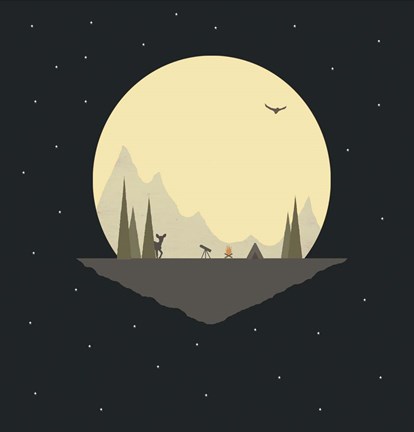 Framed Stop for the Night Print