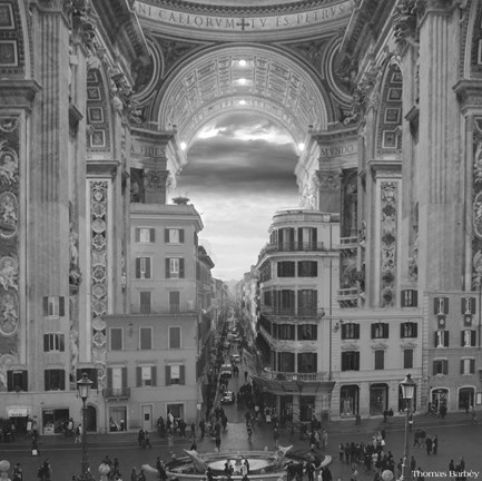 Framed Hole in the Wall Print