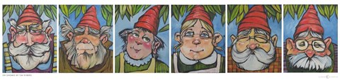 Framed Six Gnomes 1 Print