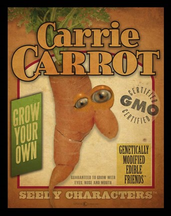 Framed Carrot Pack Print