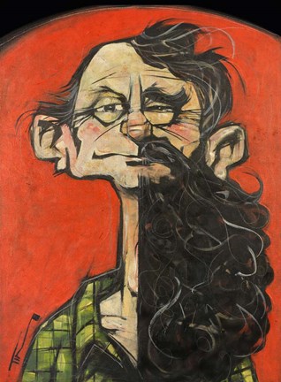 Framed Beard Beardless Print