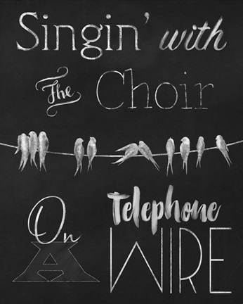 Framed Singing Birdies Print