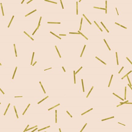 Framed Angel Pink Golden Matchstick Confetti Print