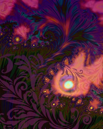 Framed Tahitian Sunset Print