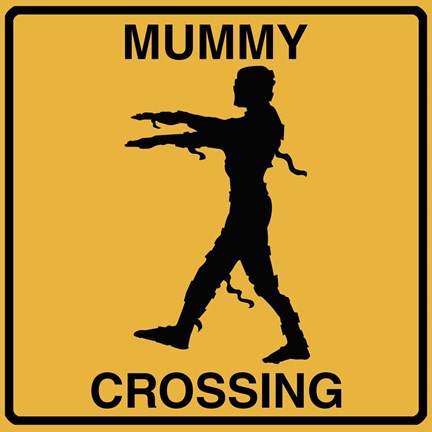 Framed Mummy Crossing Print
