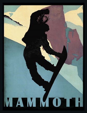 Framed Mammoth Mountain Winter Sports I Print