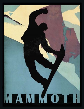Framed Mammoth Mountain Winter Sports II Print