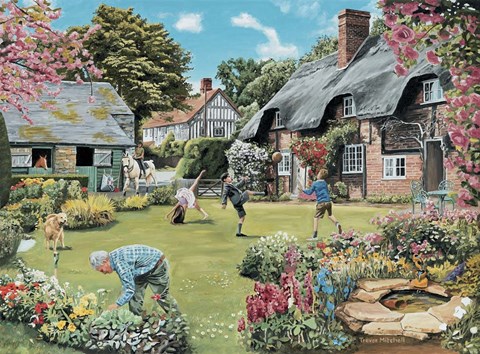 Framed Cottage Garden Print