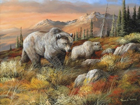 Framed Evening Stroll Print