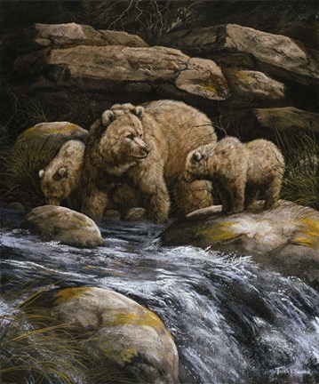 Framed Fishing Lessons Print